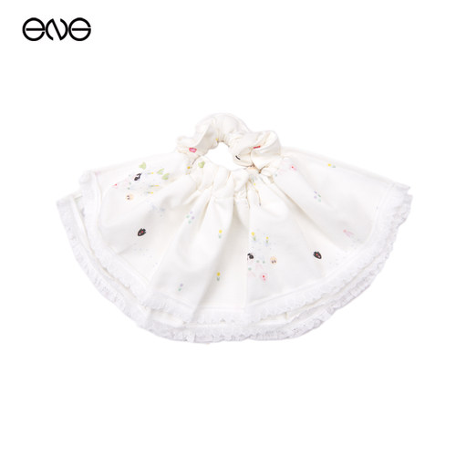 【ENG】Effet de Soleil徽标满印蕾丝边裙摆发圈女新品26夏