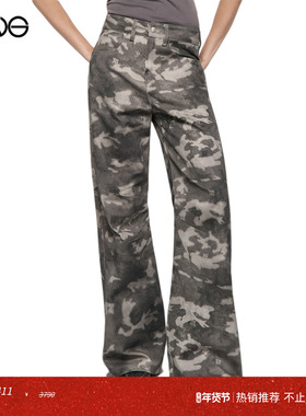 【ENG】MISBHV 迷彩微喇牛仔长裤女装新品25秋