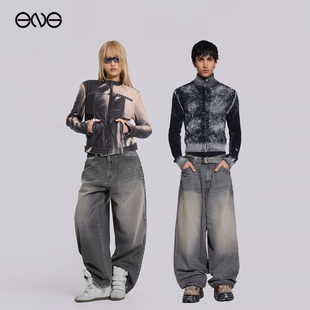 【ENG】JADED LONDON 复古水洗宽松阔腿裤牛仔长裤男女 新品25秋