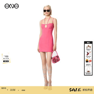 BLUMARINE挂脖迷你连衣裙短裙女装 ENG