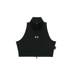 【ENG】COURREGES古未界女装双面罗纹针织短款运动背心