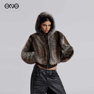 【ENG】JADED LONDON拉链连帽夹克短款保暖外套上衣男女新品25冬