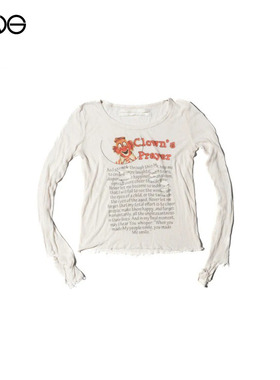 【ENG】Praying Clown L/S印花长袖T恤女装新品25冬