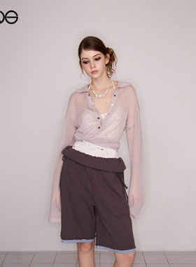 【ENG】Effet de Soleil中古纽扣马海毛针织上衣女装新品26春