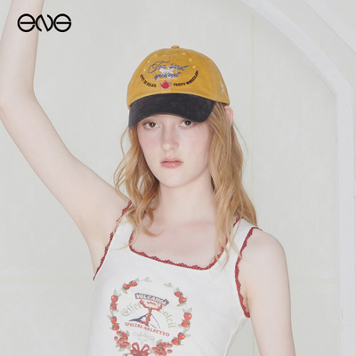 【徐明浩明星同款】Effet de Soleil 撞色刺绣鸭舌帽男女新品25秋