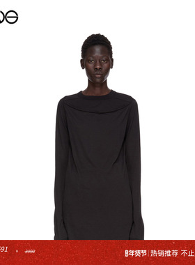 【ENG】Rick Owens SLASHED LEVEL LS圆领长袖T恤女装 新品25秋