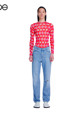 【断码特惠】GMBH 透视印花长袖T恤