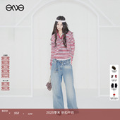 25秋 ENG 直筒长裤 Effet 烫钻牛仔裤 新品 Soleil 女装