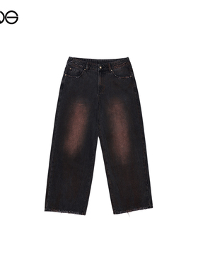 【ENG】Anomalies department 废土风擦色做旧牛仔长裤  秋冬