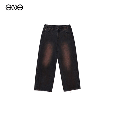 【ENG】Anomalies department 废土风擦色做旧牛仔长裤  秋冬