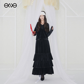 丝绒花边连帽上衣蛋糕裙半裙女新品 25秋 Soleil ENG Effet