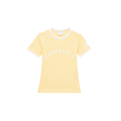 浅黄色短袖T恤T-SHIRT