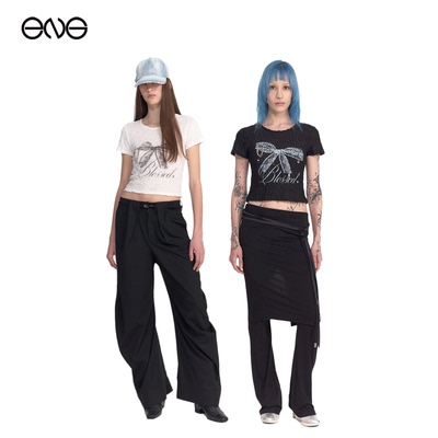 【ENG】2000 ARCHIVES 蝴蝶结印花短袖T恤女装 新品25秋