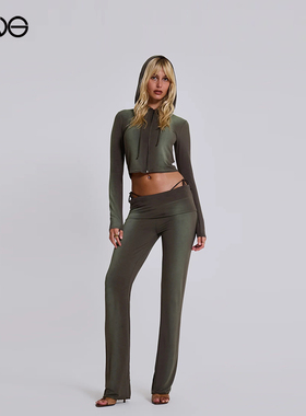 【ENG】JADED LONDON 美式辣妹渐变色低腰弹力修身长裤  秋冬