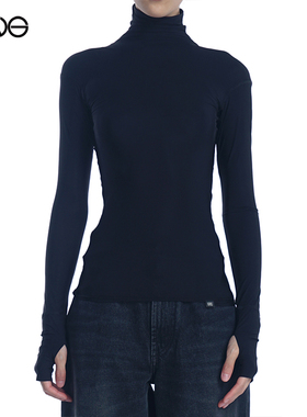 【ENG】KNWLS 双层卷领长袖上衣  秋冬