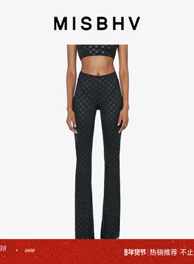 【ENG】MISBHV MONOGRAM 黑色长裤