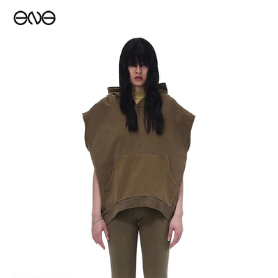 GREGROSS无袖连帽卫衣