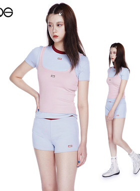 【ENG】Sparkling Lot Soft pink刺绣标吊带背心上衣女装新品25秋