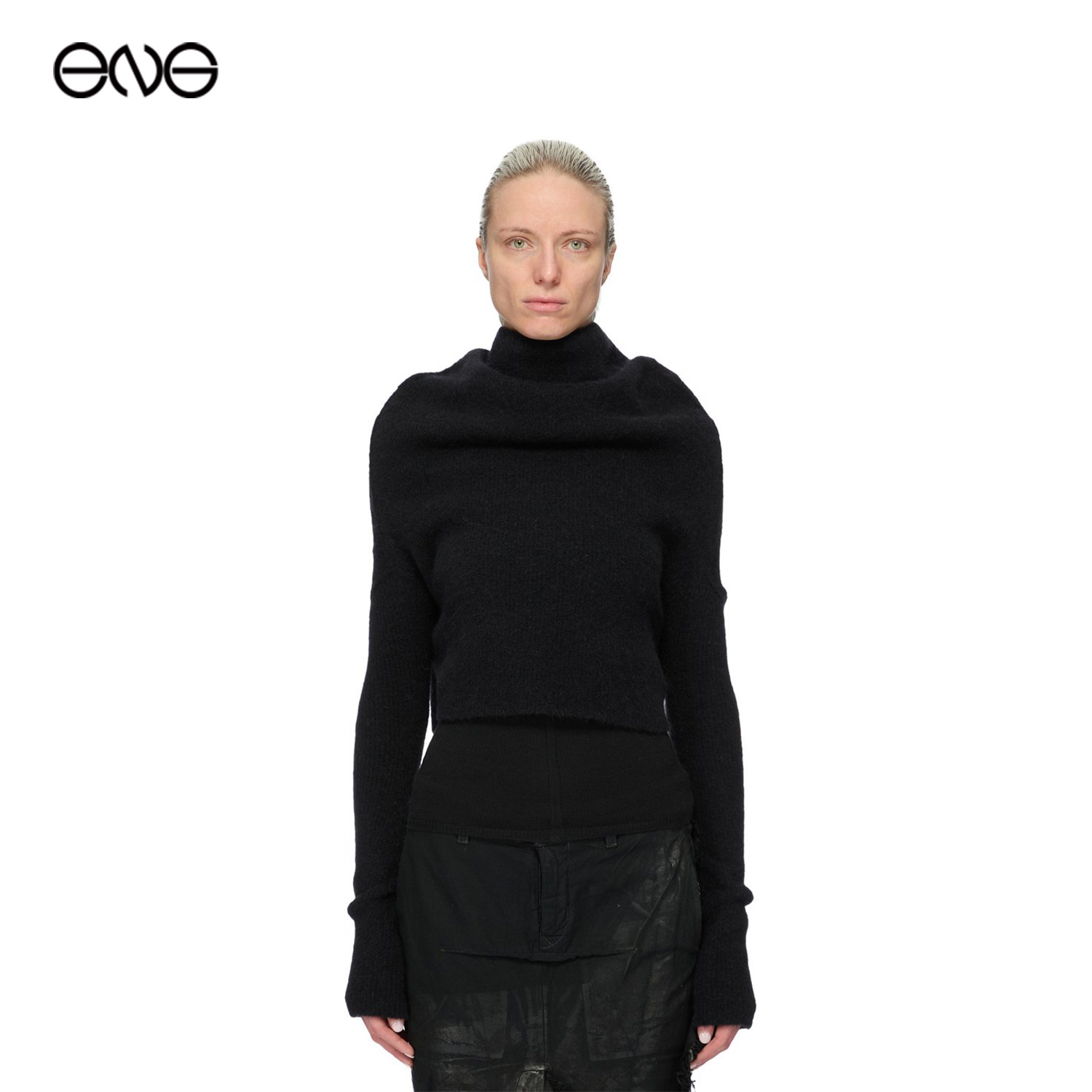 【ENG】Rick Owens LS COWL长袖针织衫上衣女装新品25秋