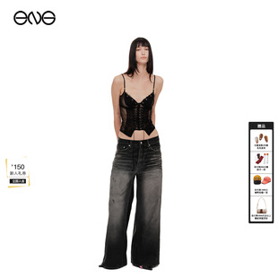 ARCHIVES做旧宽松阔腿裤 2000 牛仔长裤 女装 26春 新品 ENG