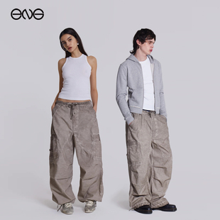 【欧阳娜娜宋妍霏明星同款】JADED LONDON做旧工装裤休闲长裤男女