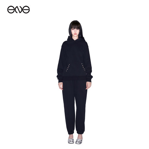 【ENG】Effet de Soleil贝壳撞钉宽腰头卫裤休闲裤女装新品26秋