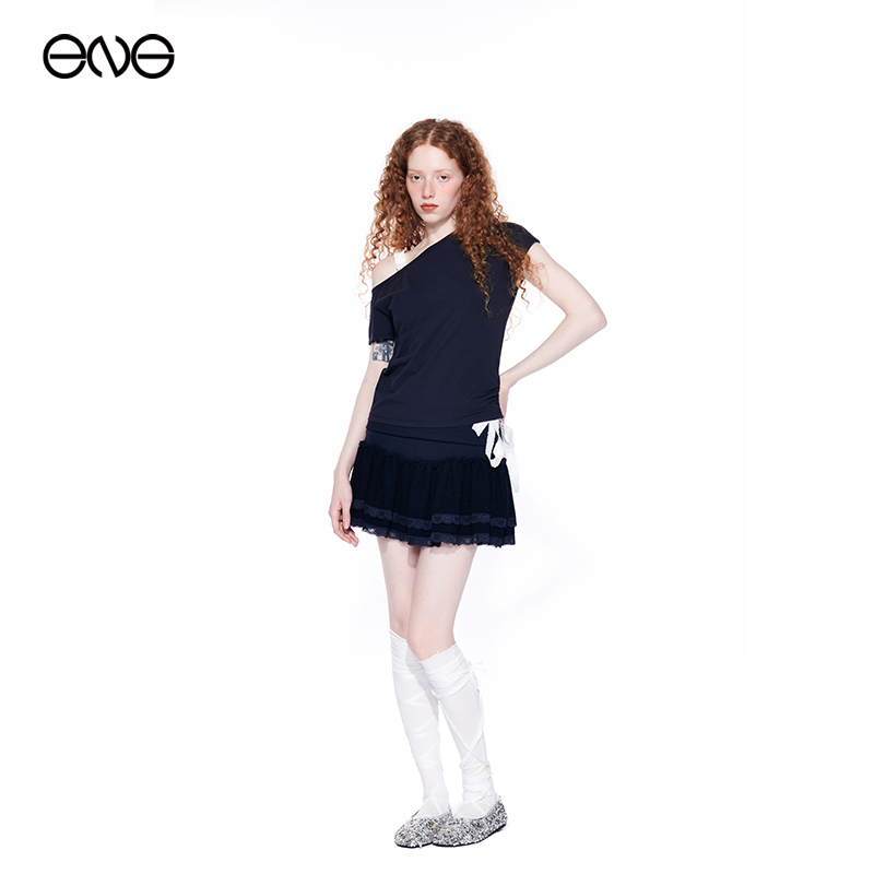 【ENG】Effet de Soleil芭蕾风蕾丝蛋糕裙短半身裙蓬蓬百褶裙女装