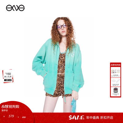 【热销推荐】Effet de Soleil宽松开衫卫衣连帽衫上衣女连帽外套