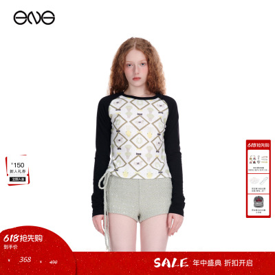 【ENG】Effet de Soleil中古风插肩袖长袖T恤上衣女装新品26春