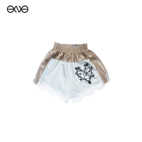 【ENG】DIDU波点缎面蕾丝短裤女装新品26夏