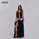 ENG JADED LONDON性感露背挂脖吊带长款 开叉连衣裙女新品 26春