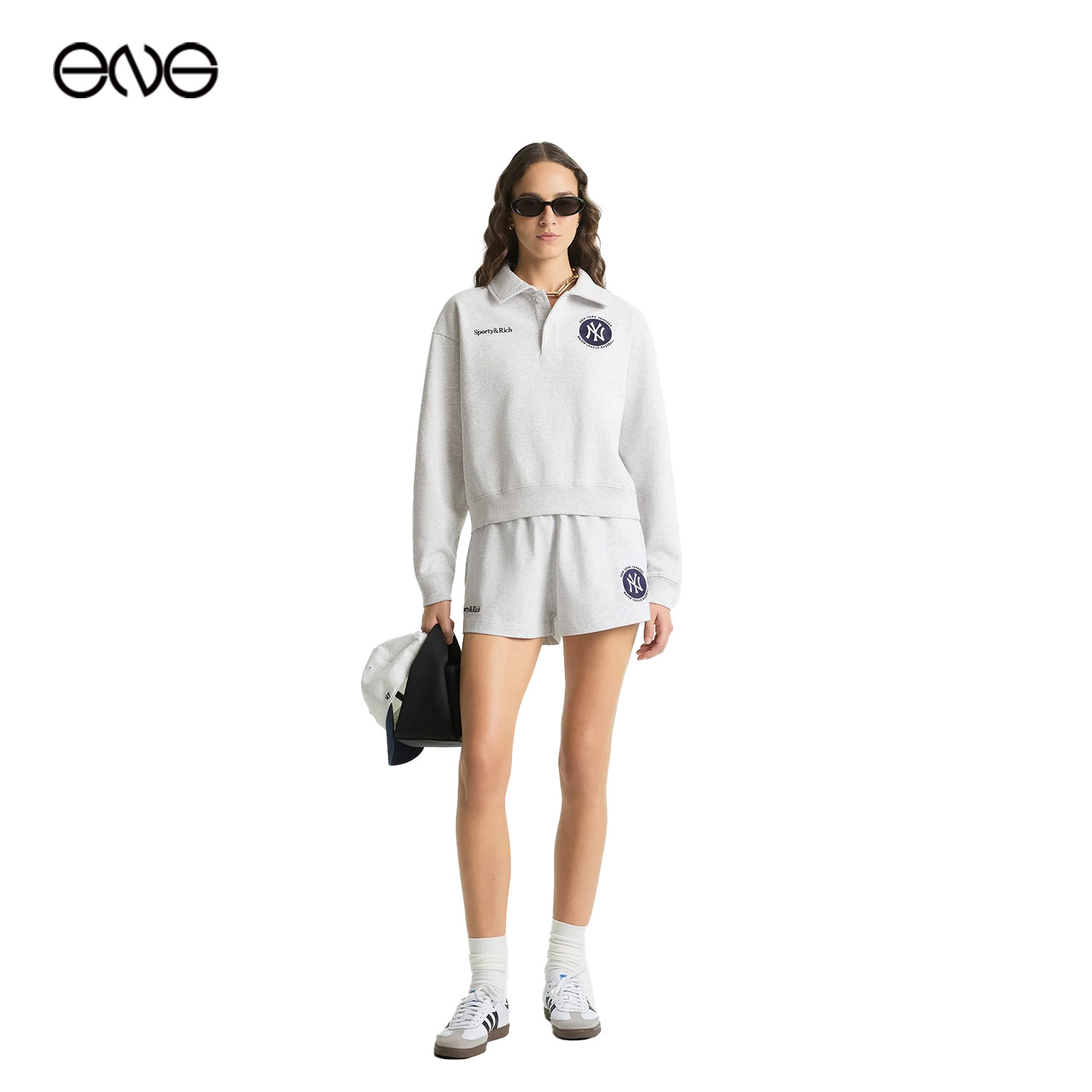 【ENG】Sporty & Rich网球风百搭运动休闲短裤裤子男女同款新品