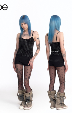 【ENG】2000 ARCHIVES 蕾丝边波点吊带上衣背心女装 新品25秋