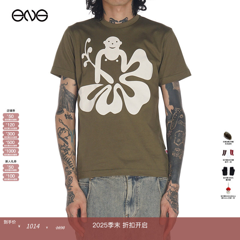 【ENG】Walter Van Beirendonck Hawaii短袖T恤 秋冬