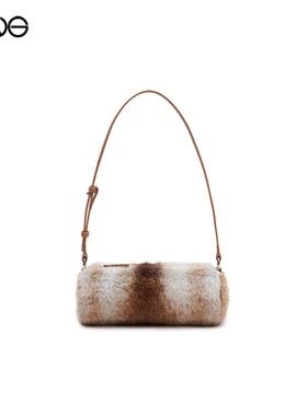 【ENG】Effet de Soleil渐变环保毛毛圆筒包可替换链条女新品25冬