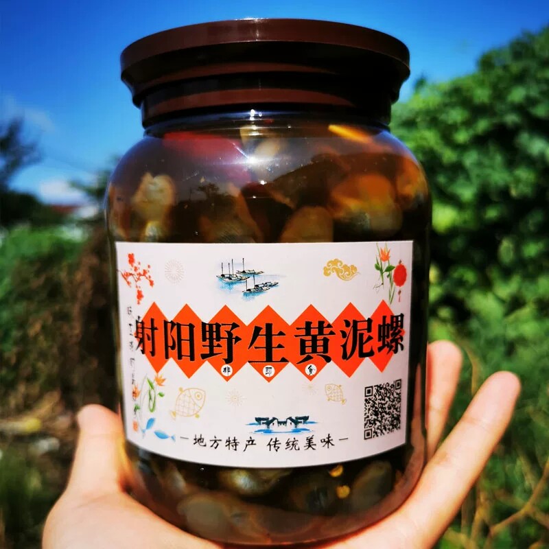 【黄沙港特大黄泥螺】盐城射阳特产农家超大肉厚生呛醉螺500g