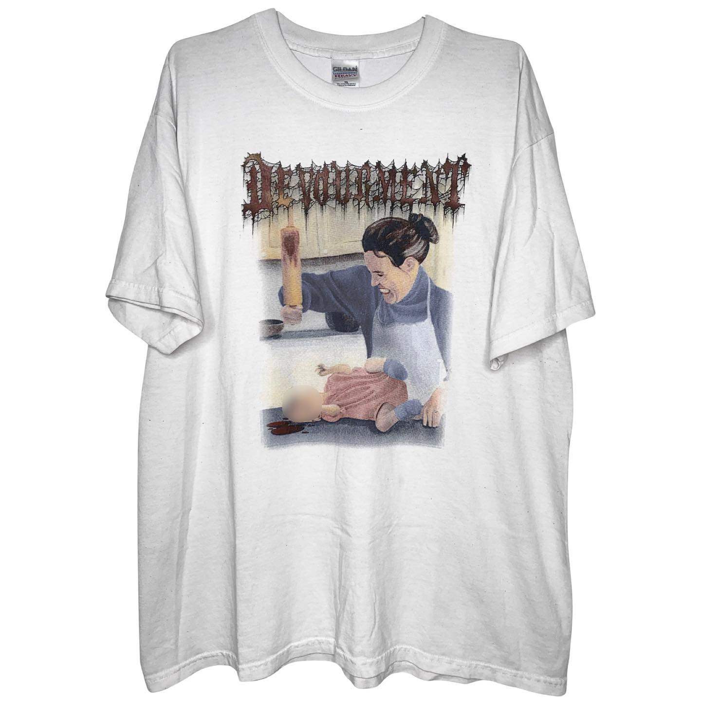 茂密有声工作室Vintage Devourment短袖T恤复古小众套头高中嘻哈