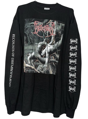 茂密有声工作室Vintage Beheaded无性别可爱街头长袖T恤垂感嘻哈