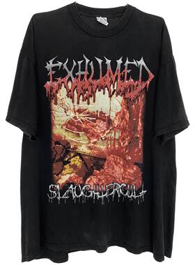 茂密有声工作室Vintage 2000 Exhumed Tour T Shirt水洗款短袖T恤