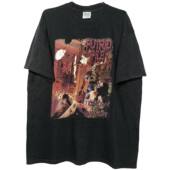 Pile纯棉舒适短袖 茂密有声工作室Vintage Putrid T恤复古水洗做旧