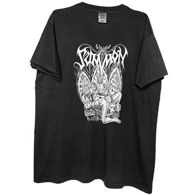 茂密有声工作室Vintage Summon摇滚水洗做旧复古短袖T恤纯棉舒服