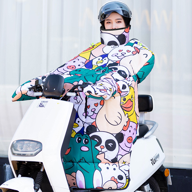 英玛仕电动车挡风被加厚保暖