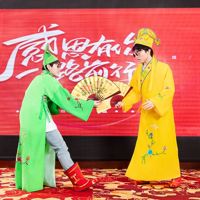 江南四大才子演出服伴郎舞台古装小品搞笑服装表演结婚戏服话剧