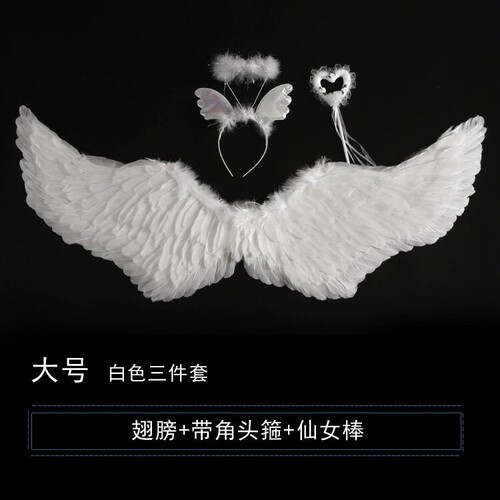 燕形天使翅膀发光拍照新款套装万圣节玩具礼物过年彩色表演仙女
