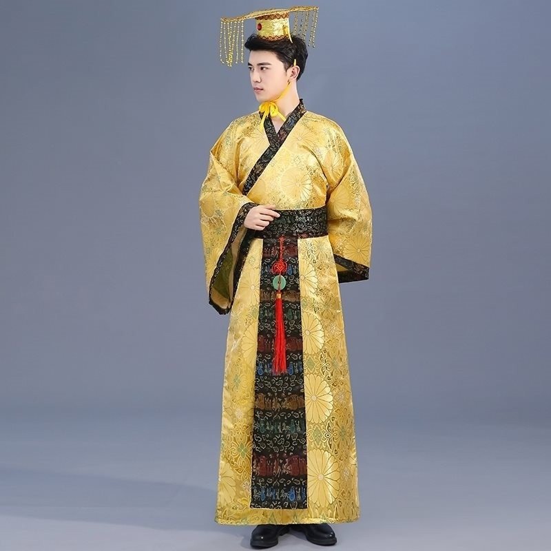 新款古装演出服成人太子服龙袍汉儿童演出服