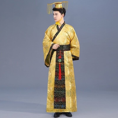 新款古装演出服成人太子服龙袍汉朝皇帝皇上影楼主题服装汉服男装