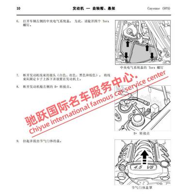 2003-2006年款保时捷卡宴维修手册资料3.2L 4.5L发动机正时大修