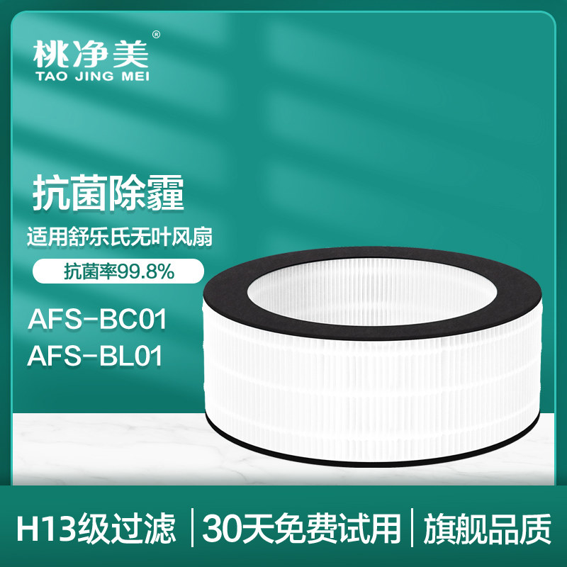适配舒乐氏风扇AFS-BC01过滤网BL01除尘除醛除过敏原滤芯RFN01/02