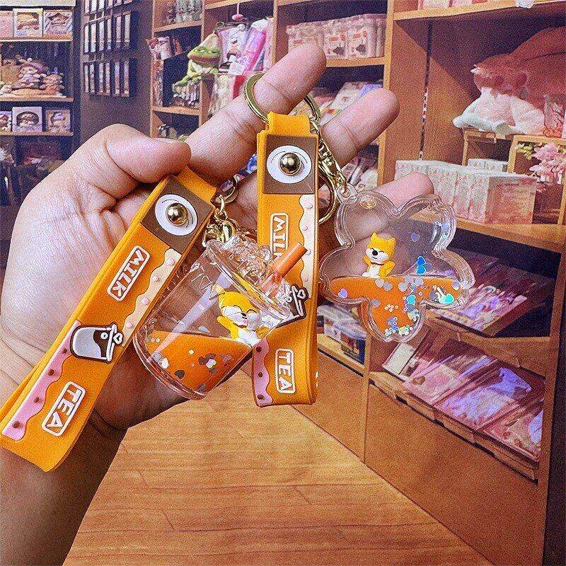 杯挂饰柴犬入油甜甜可爱挂件包包