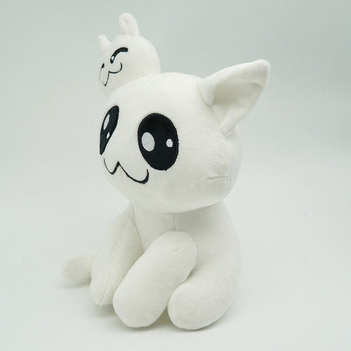 跨境新品mewgenics plush喵星人白猫幽灵布偶毛绒玩具公仔玩偶